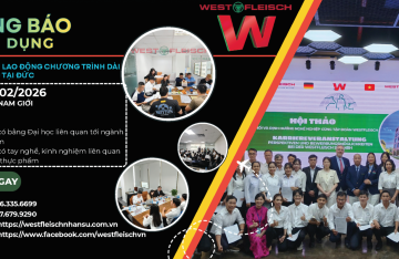 THÔNG BÁO TUYỂN DỤNG LAO ĐỘNG DÀI HẠN NHÀ MÁY WESTFLEISCH OER-ERKENSCHWICK (ĐỨC) THÁNG 02/2026